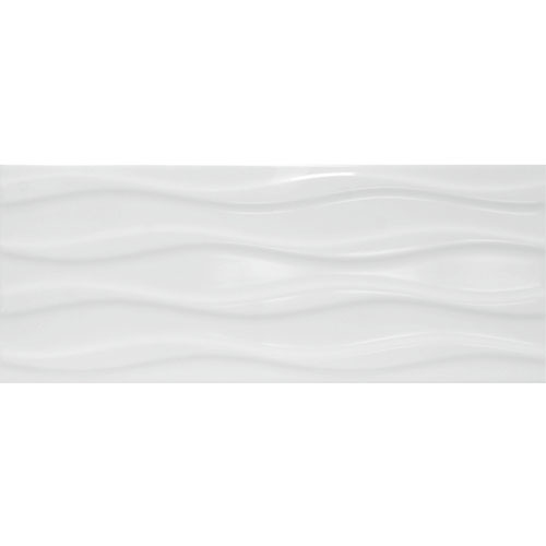 Плитка Элегия 7С Керамин (белая глянцевая) 200x500мм.