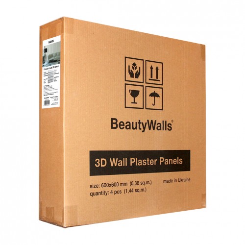 Гипсовая 3D панель BeautyWalls «Clover» 600x594x25мм. - фото 2