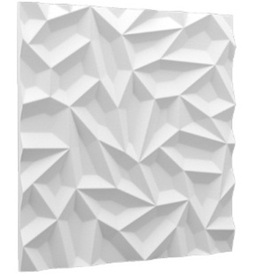 Гипсовая 3D панель BeautyWalls «Ice» 600x600x25мм.