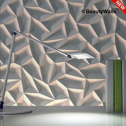 Гипсовая 3D панель BeautyWalls «Ice» 600x600x25мм. - фото 2