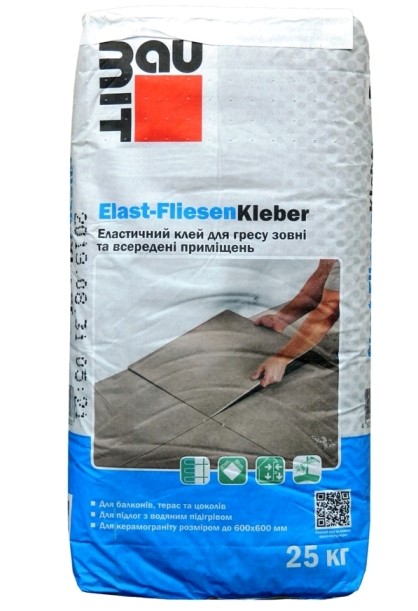Клей для плитки Baumit Elast-FliesenKleber (эластичный) 25 кг.