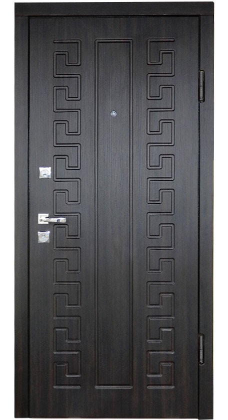 Дверь входная «Альфа МДФ» (№9) венге / сосна прованс 860x2050 мм.
