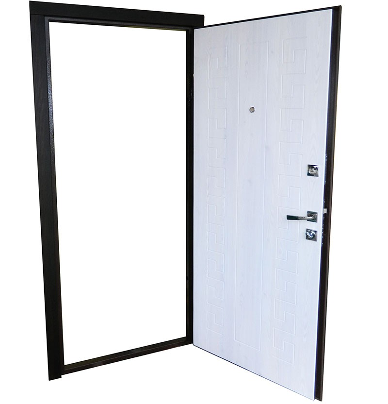 Дверь входная «Альфа МДФ» (№9) венге / сосна прованс 860x2050 мм. - фото 1