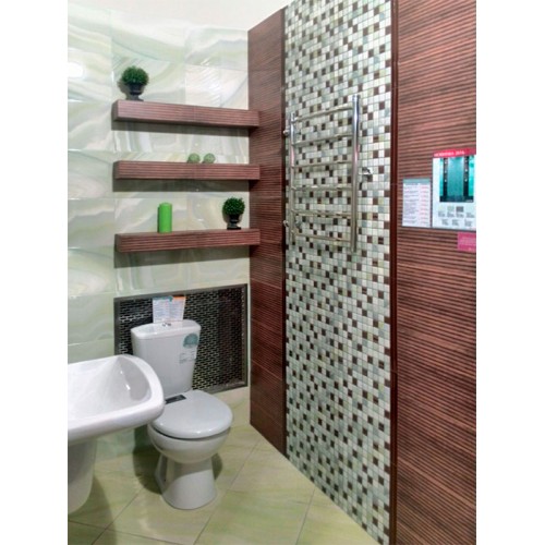 Плитка для ванной КЕРАМИН ЛАУРА 4С (светло-зеленая) 275x400 мм. - фото 1