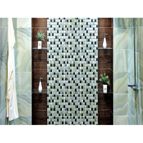 Плитка для ванной КЕРАМИН ЛАУРА 4С (светло-зеленая) 275x400 мм. - фото 3