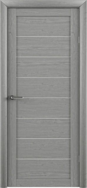 Дверь BELLA T2 EcoTex Серый (ясень дымчатый) с матовым стеклом