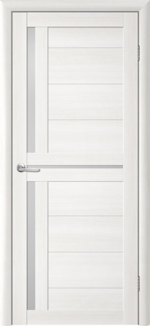Дверь Albero TINA Т5 Белая лиственница с матовым стеклом