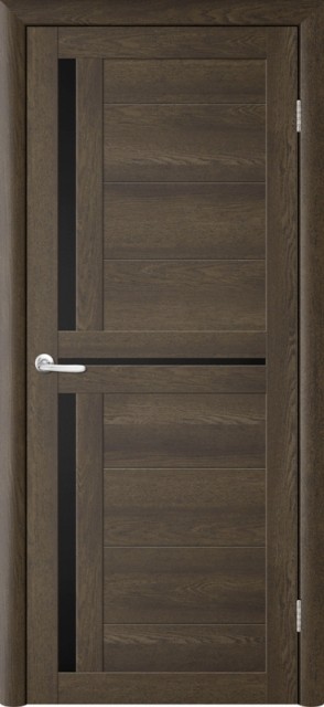 Межкомнатная дверь Albero TINA Т5 Oxford (с черным стеклом)