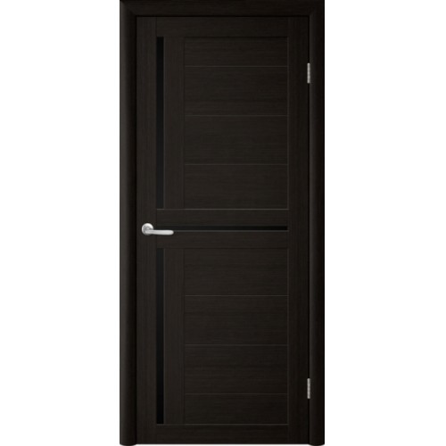 Межкомнатная дверь Albero TINA Т5 Венге (с черным стеклом)