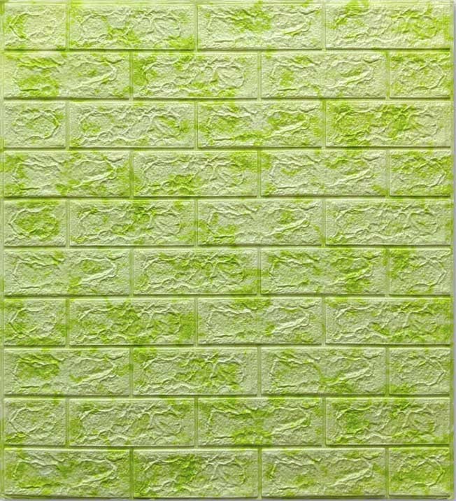 3D панель Мрамор зеленый/салатовый №64 (700x770x5мм.)