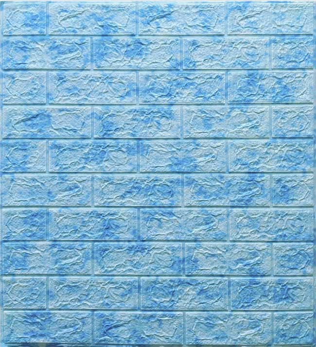 3D панель Голубой мрамор №65 (700x770x5мм.)