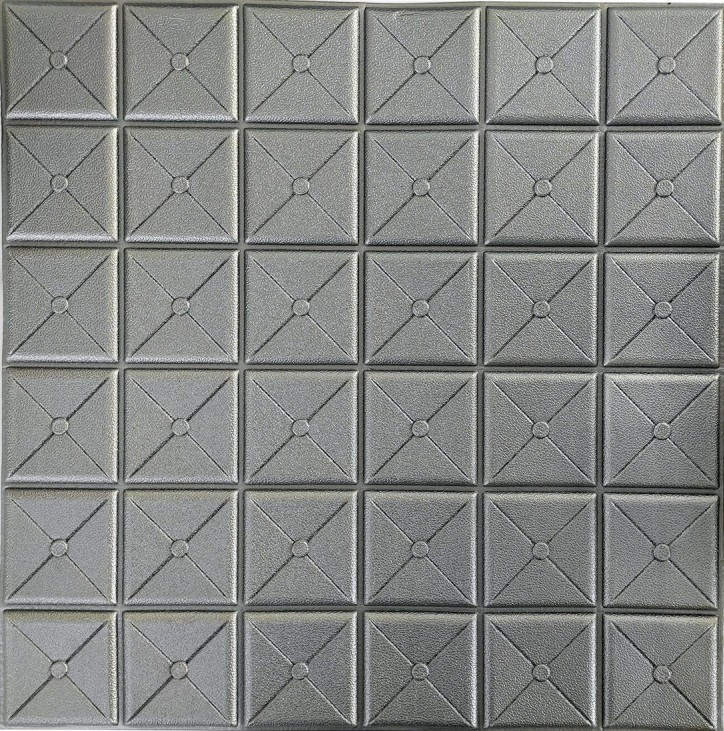 Стеновая декоративная 3D панель «Квадраты» №177 (700x700x8мм.)