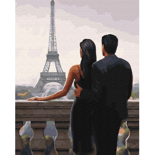 Картина по номерам «Желанный Париж» 400x500 мм.