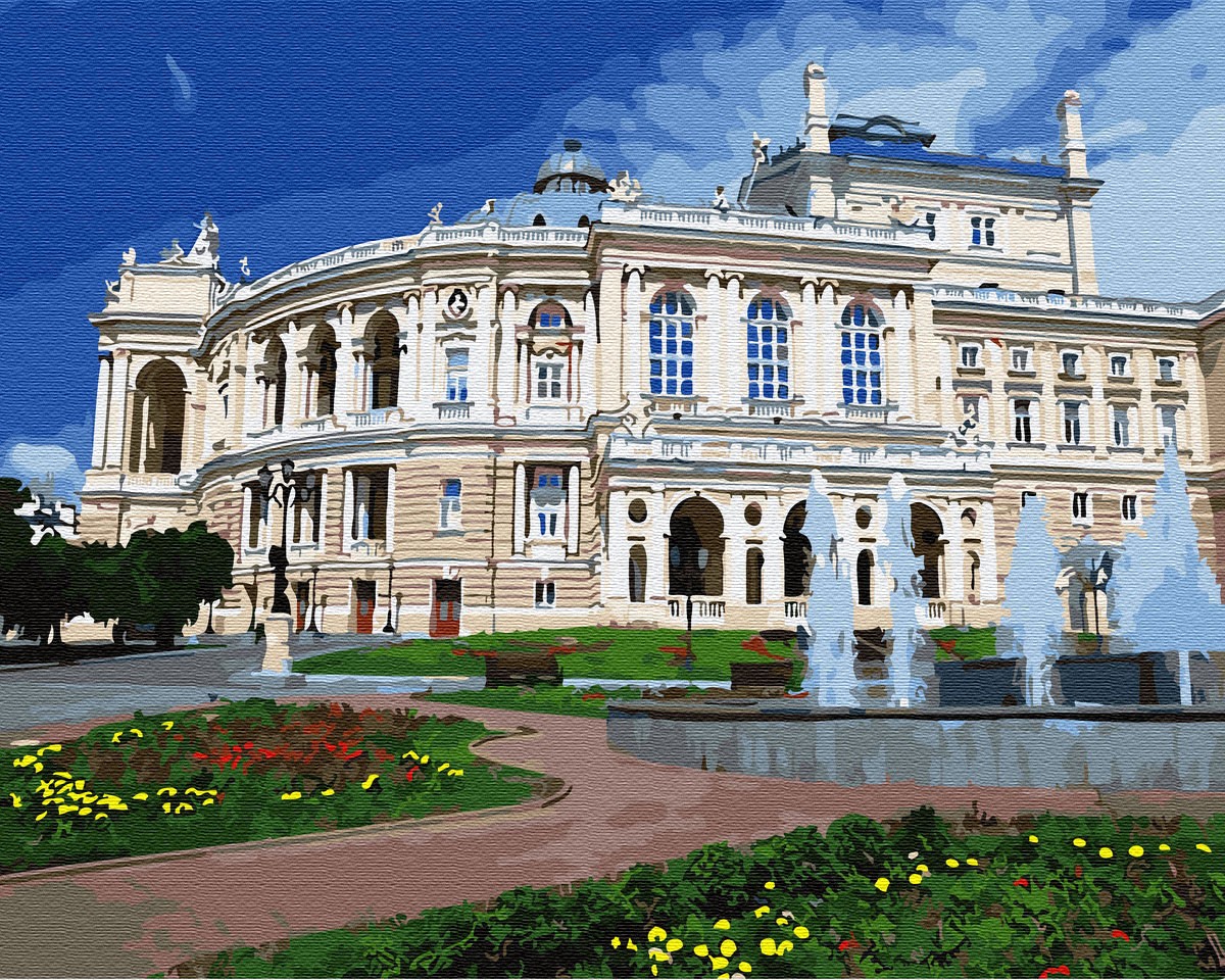 Картина по номерам «Одесский оперный театр» 400x500 мм.