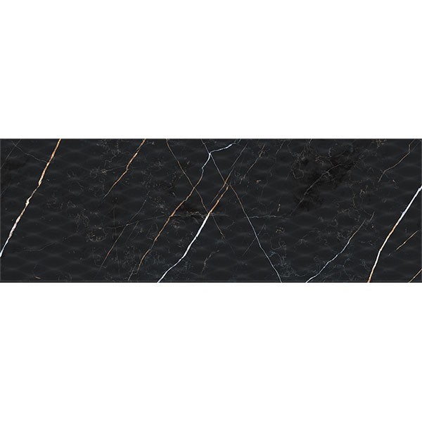 Настенная плитка Dark marble чёрный 30x90 см. (3090 210 082/Р)