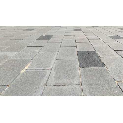 Сухопрессованная тротуарная плитка «Кирпичик» без фаски 100x200x60 мм. - фото 1