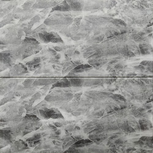 Самоклеющаяся 3D панель «Мраморная плитка» серый №192