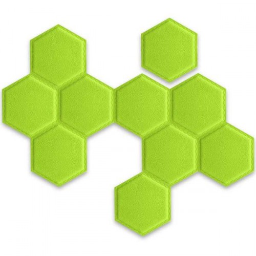 Самоклеящийся шестиугольник под кожу (зелёный) 200x230x8 мм. - фото 3