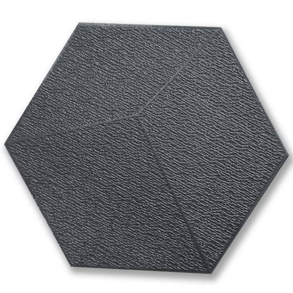 Самоклеящийся 3D шестиугольник 200x230x5 мм. черный