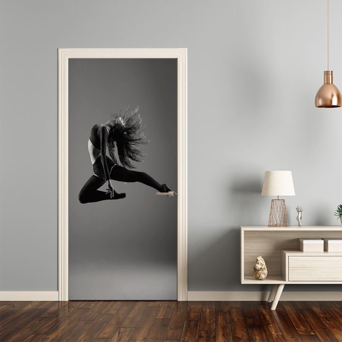 Наклейка на двери «Современные танцы» 104x210 см. (125810807)