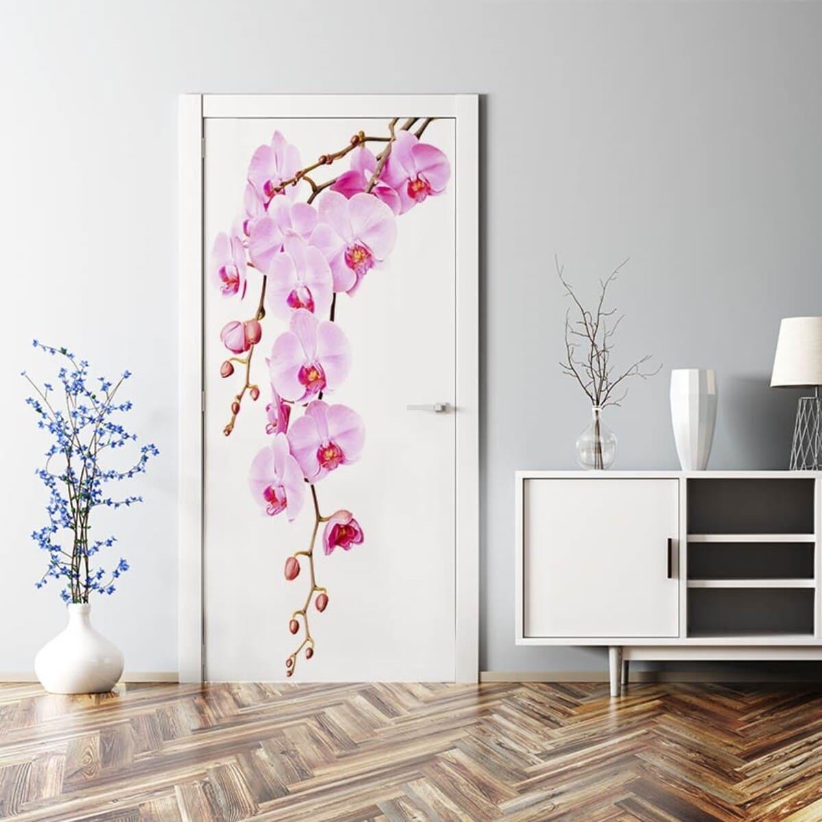 Наклейка на двери «Орхидея» 104x210 см. (176174330)