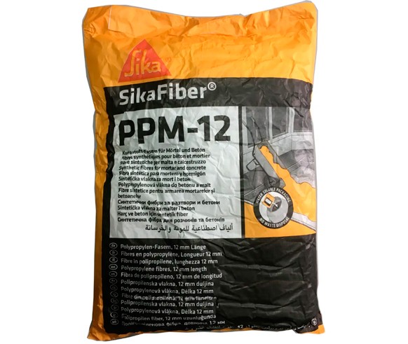 Полипропиленовая фибра для бетонов и растворов SikaFiber PPM-12 (600 г)