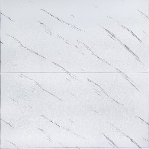 Самоклеющаяся панель «Белый мрамор» (700x700 мм) №364