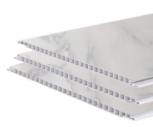 Пластиковая панель глянцевая «РИФ» 250x6000x7мм. серый мрамор