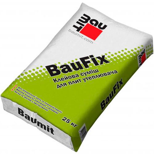 Baumit BauFix клей для пенополистирола и ваты 25кг.