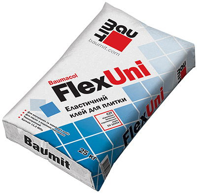 Baumit FlexUni эластичная клеевая смесь для облицовки 25кг.