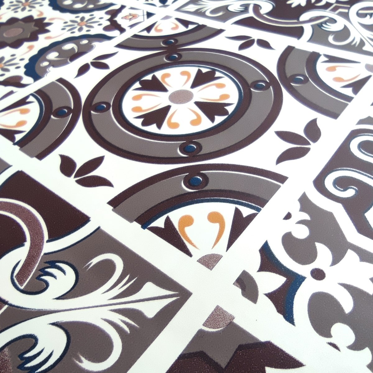 Самоклеющаяся пленка на бумажной основе «Винтажная коричневая мозаика» 0,45х10м (MM-3194-2) - фото 2