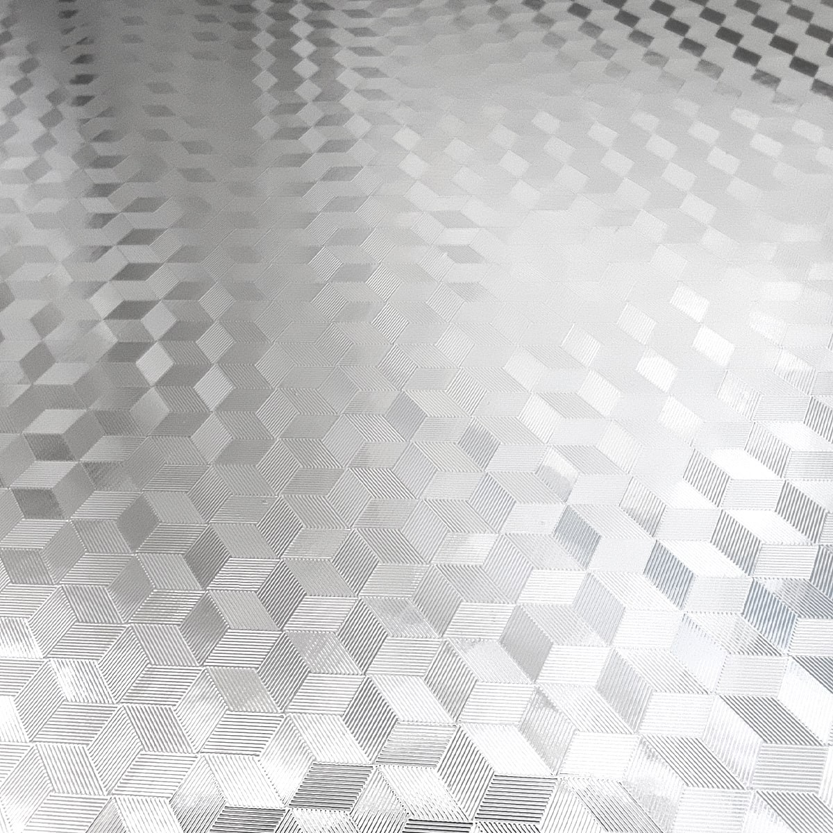Самоклеющаяся пленка «3D кубы серебро» 0,40х10м (MM-6008-2) - фото 2