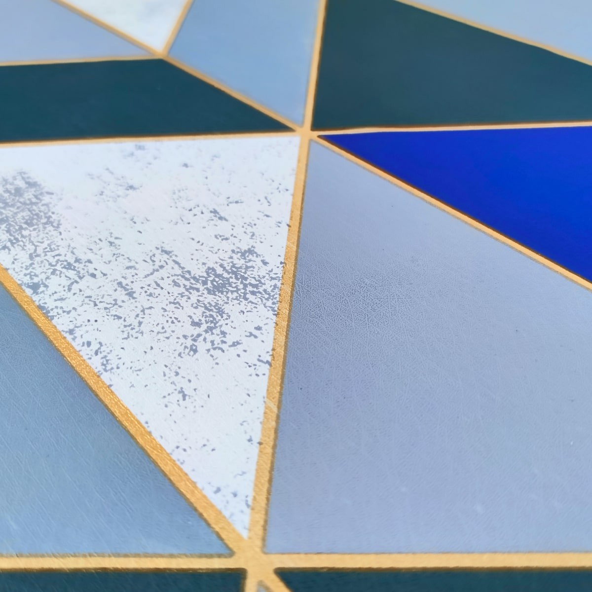 Самоклеющаяся пленка «Синие треугольники» 0,45х10м (KN-X0085-2) - фото 1