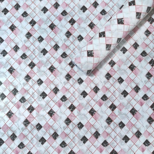 Самоклеющаяся пленка «Розовая мозаика» 0,45х10м (KN-X0187-1)