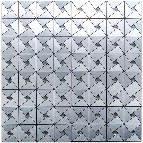 Самоклеющаяся панель под алюминий (S003) 30x30см. - фото 4