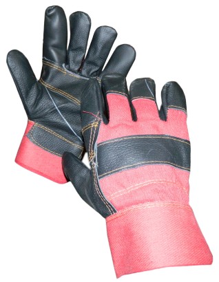 Перчатки рабочие комбинированные (кожаные)